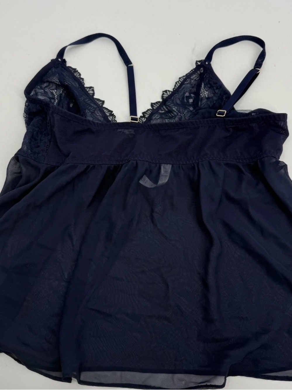 Cacique Seriously Sexy Sheer Mesh Lace Cami Pajama Set Top/shorts Size 18-20 - Picture 6 of 9